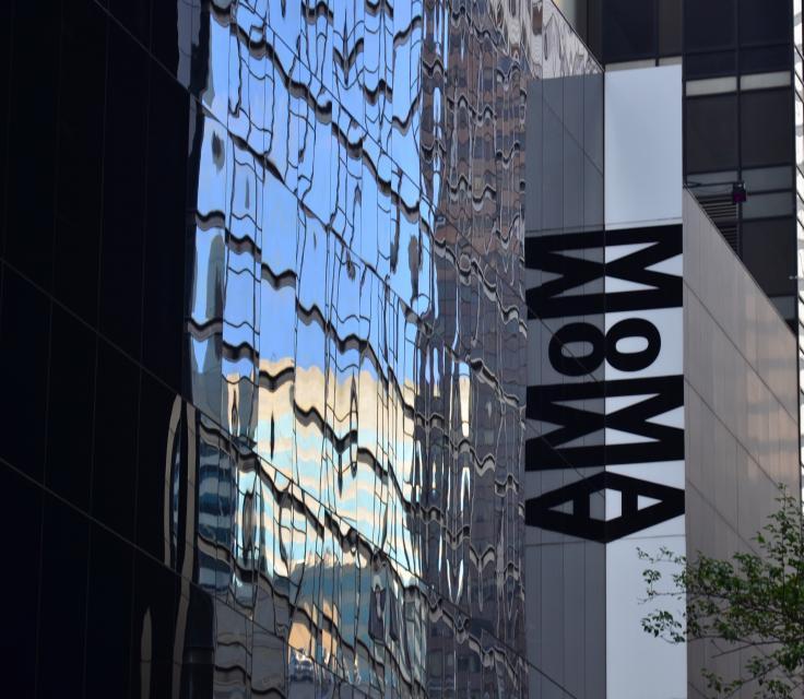 A Building With A Sign On It